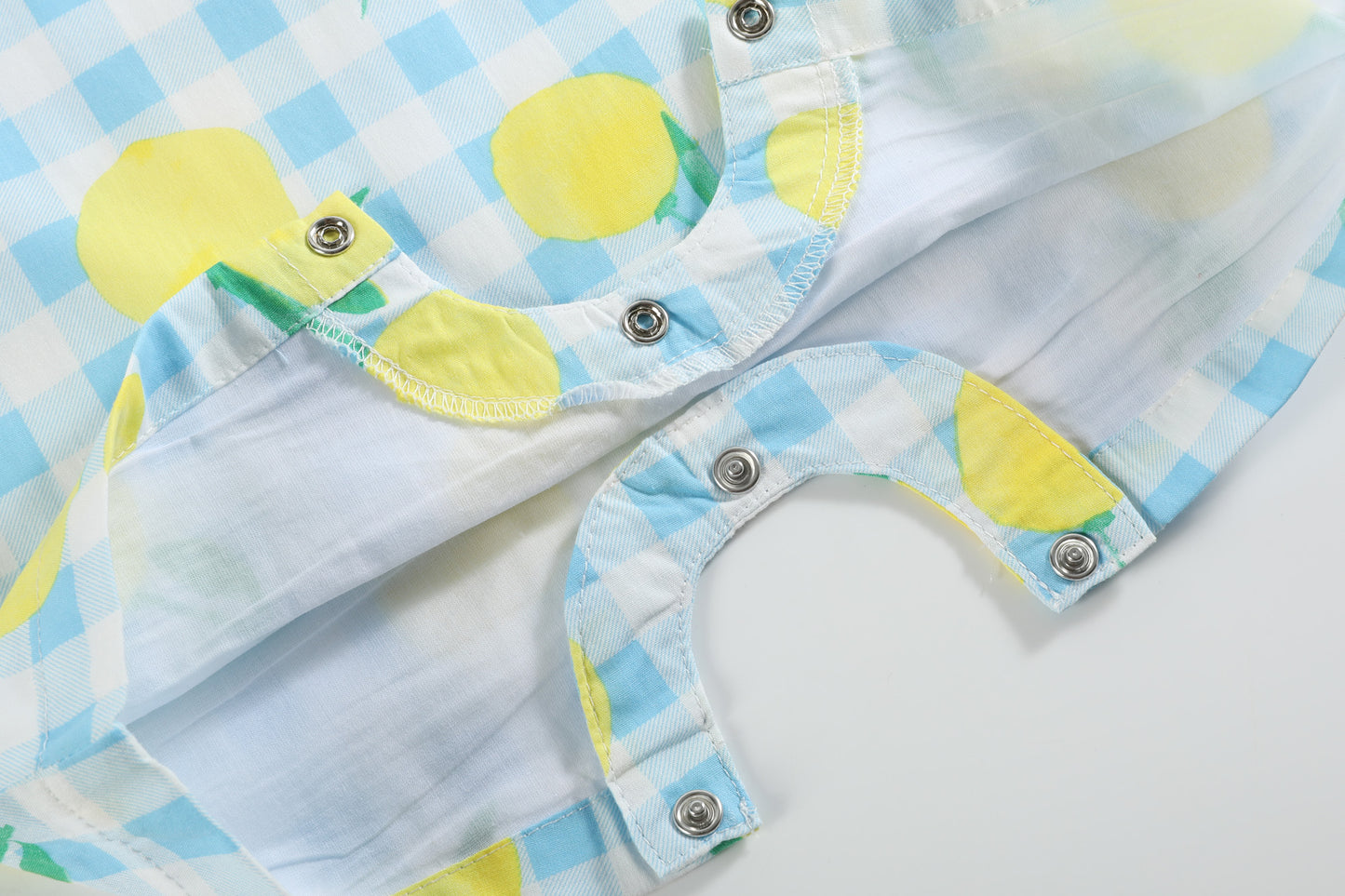 Lemon Smocked Shortalls