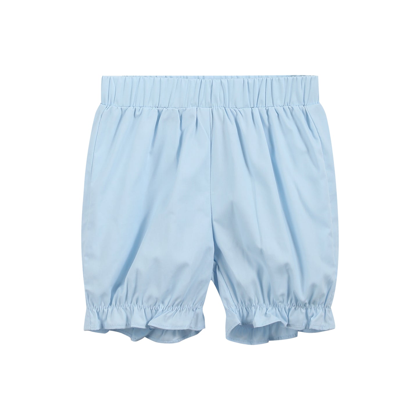 Light Blue Santa Smocked Dress and Bloomers