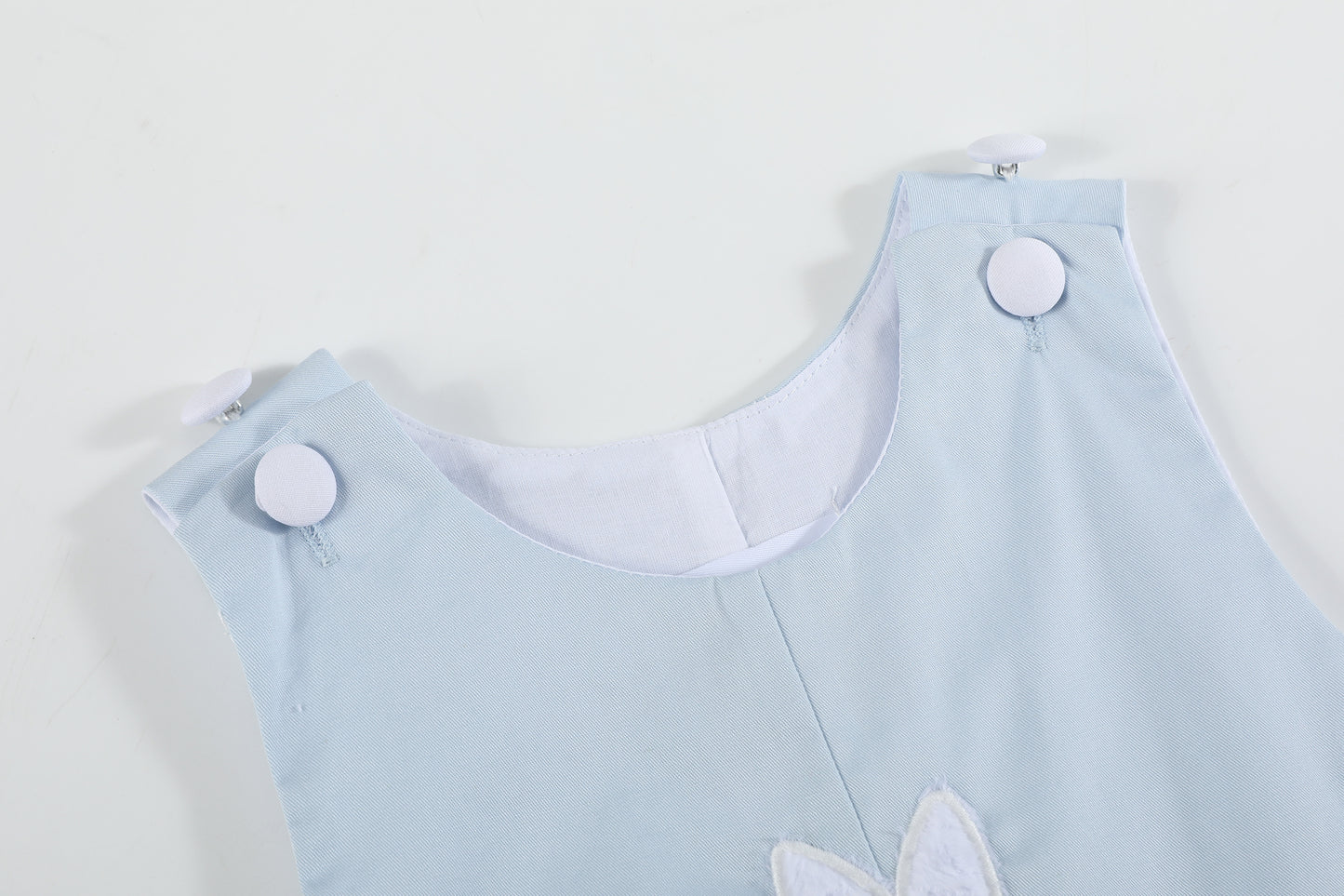 Blue Fuzzy Bunny Overalls