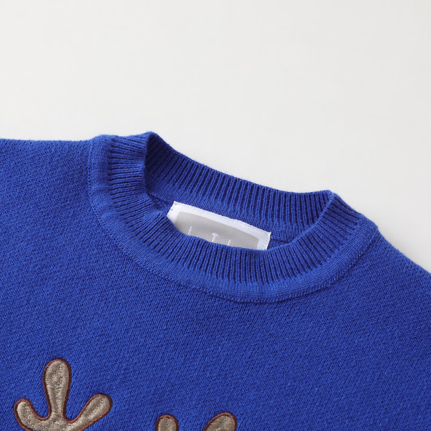 Blue Reindeer Christmas Sweater