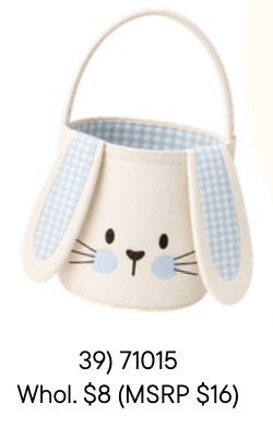 Blue Easter Bunny Basket