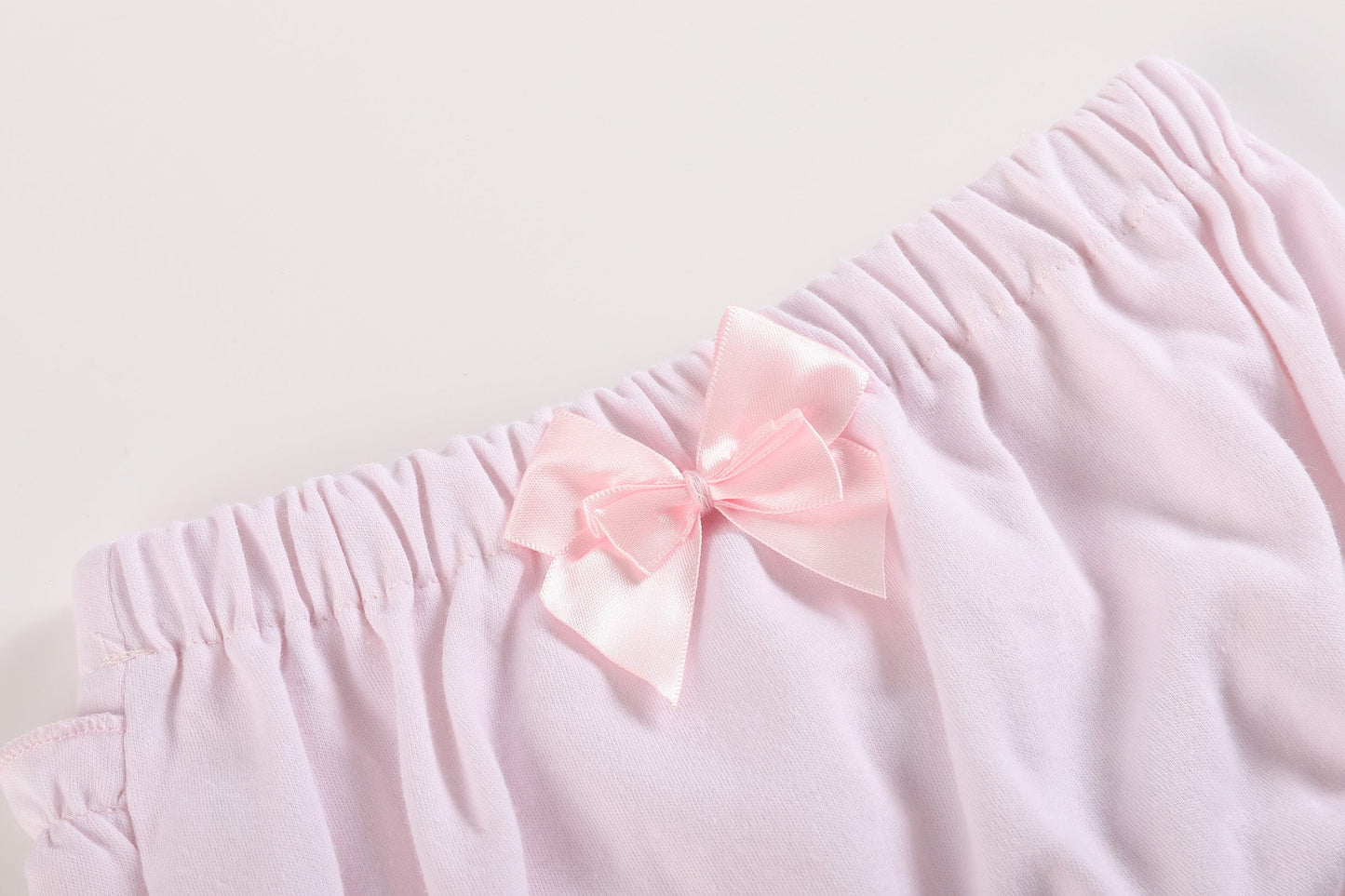 White and Pink Bloomers Knit 2pc Set