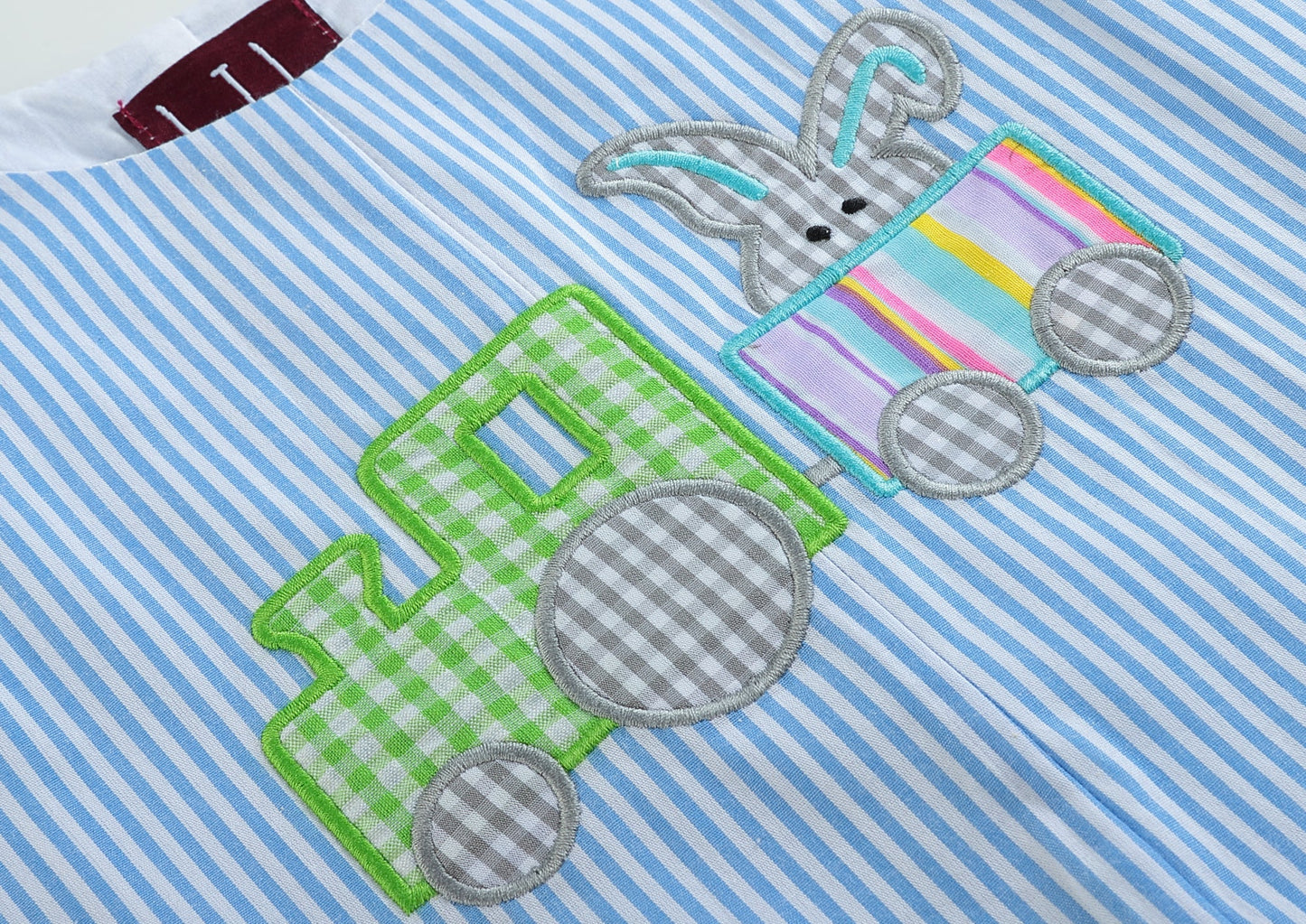 Blue Striped Bunny Train Jon Jon