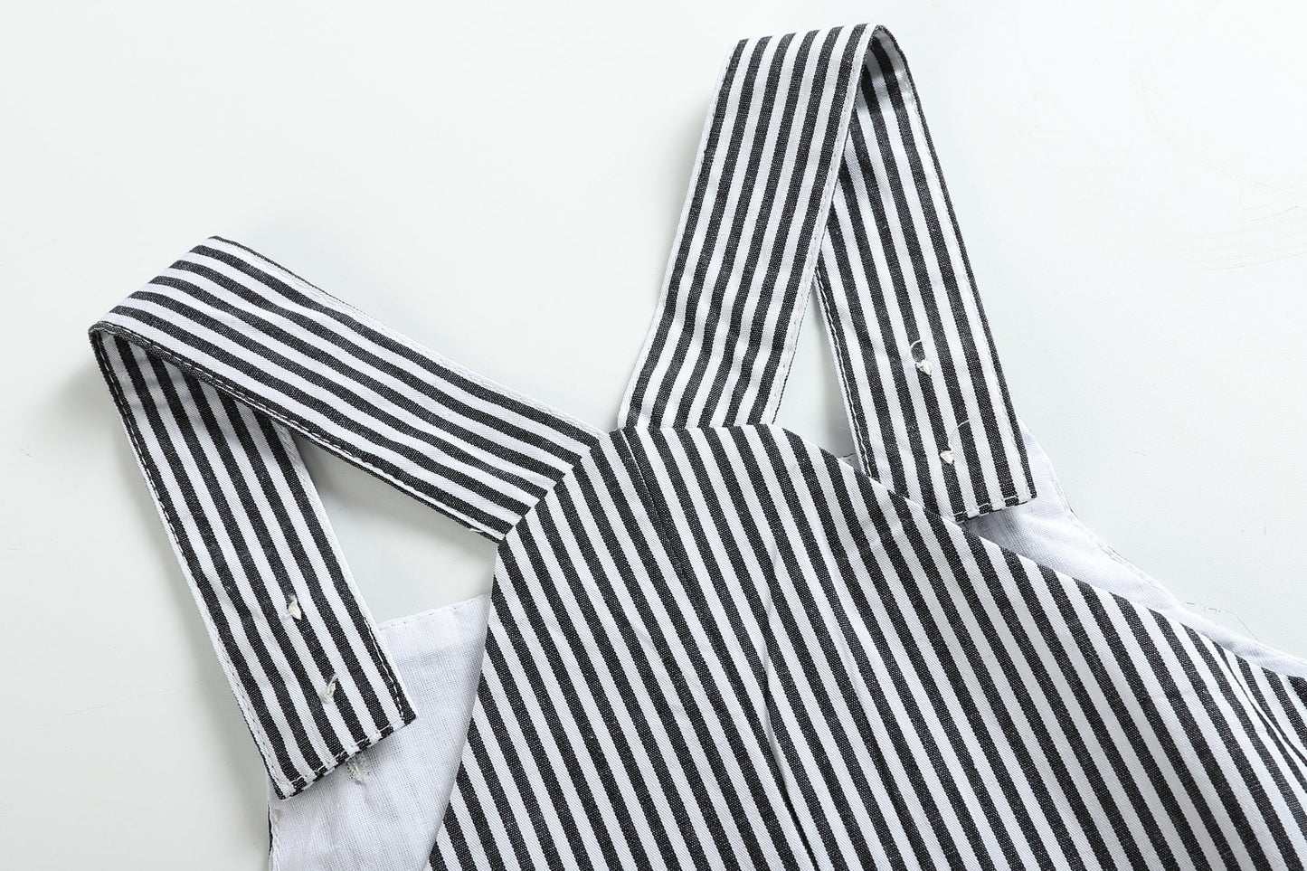 Black Stripe Pumpkin 'Boo' Overalls