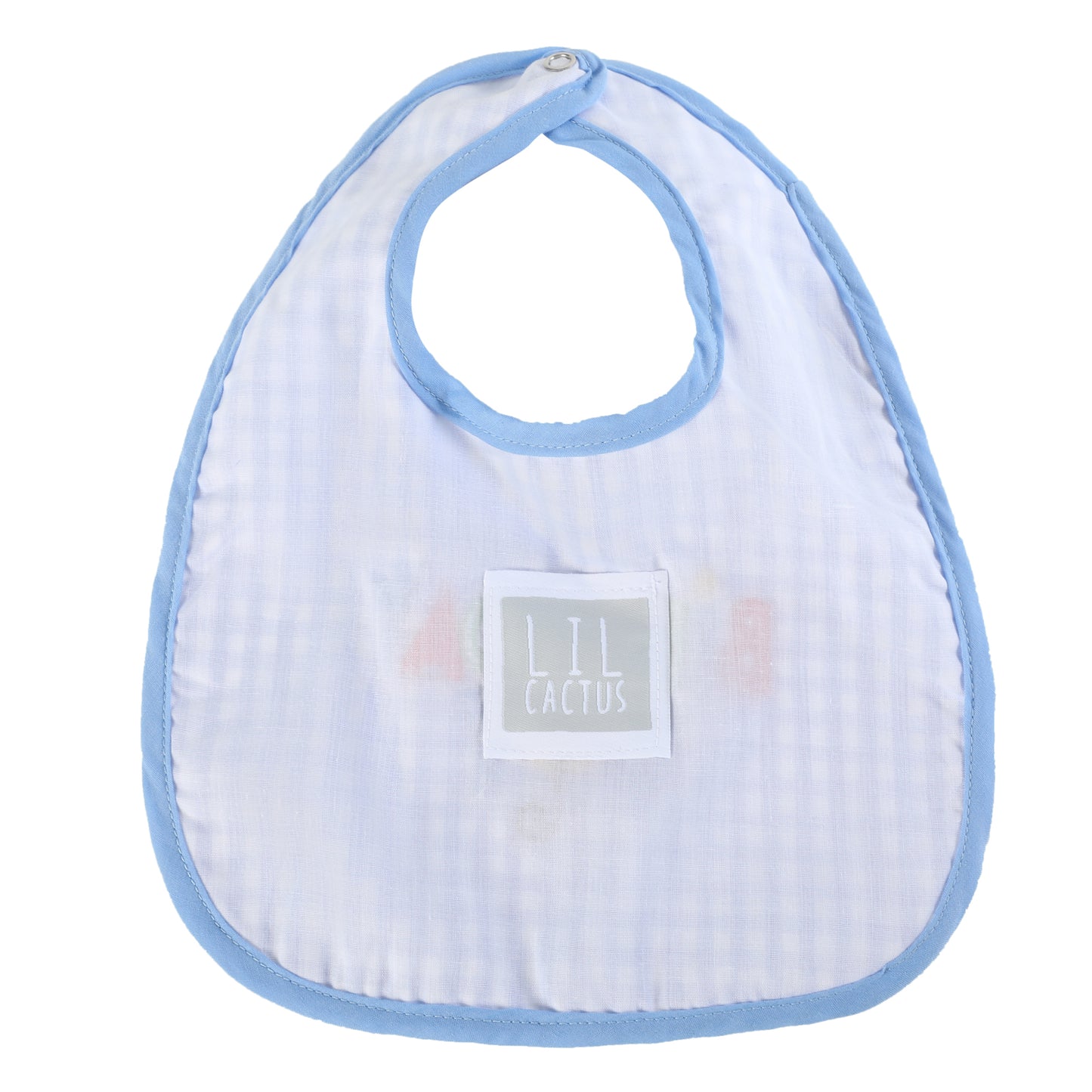 Blue Gingham 'Birthday Boy' Bib