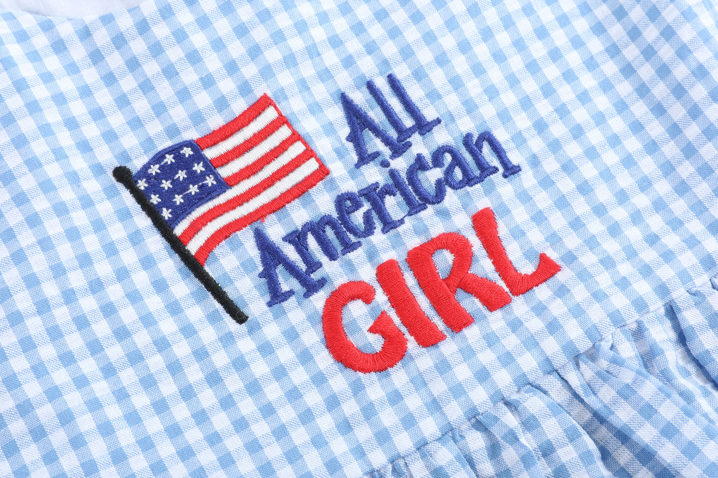 All American Girl' Blue Gingham Dress