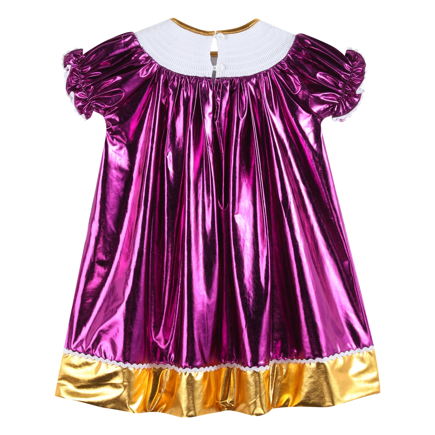 Limited Edition - Louisiana Purple and Gold Star Bishop Dress