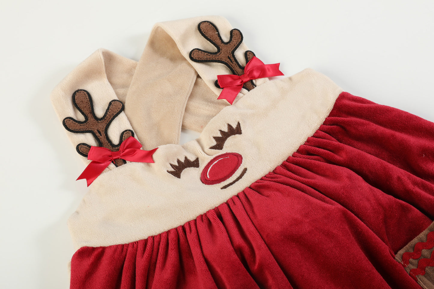 Red and White Reindeer Christmas Jumper