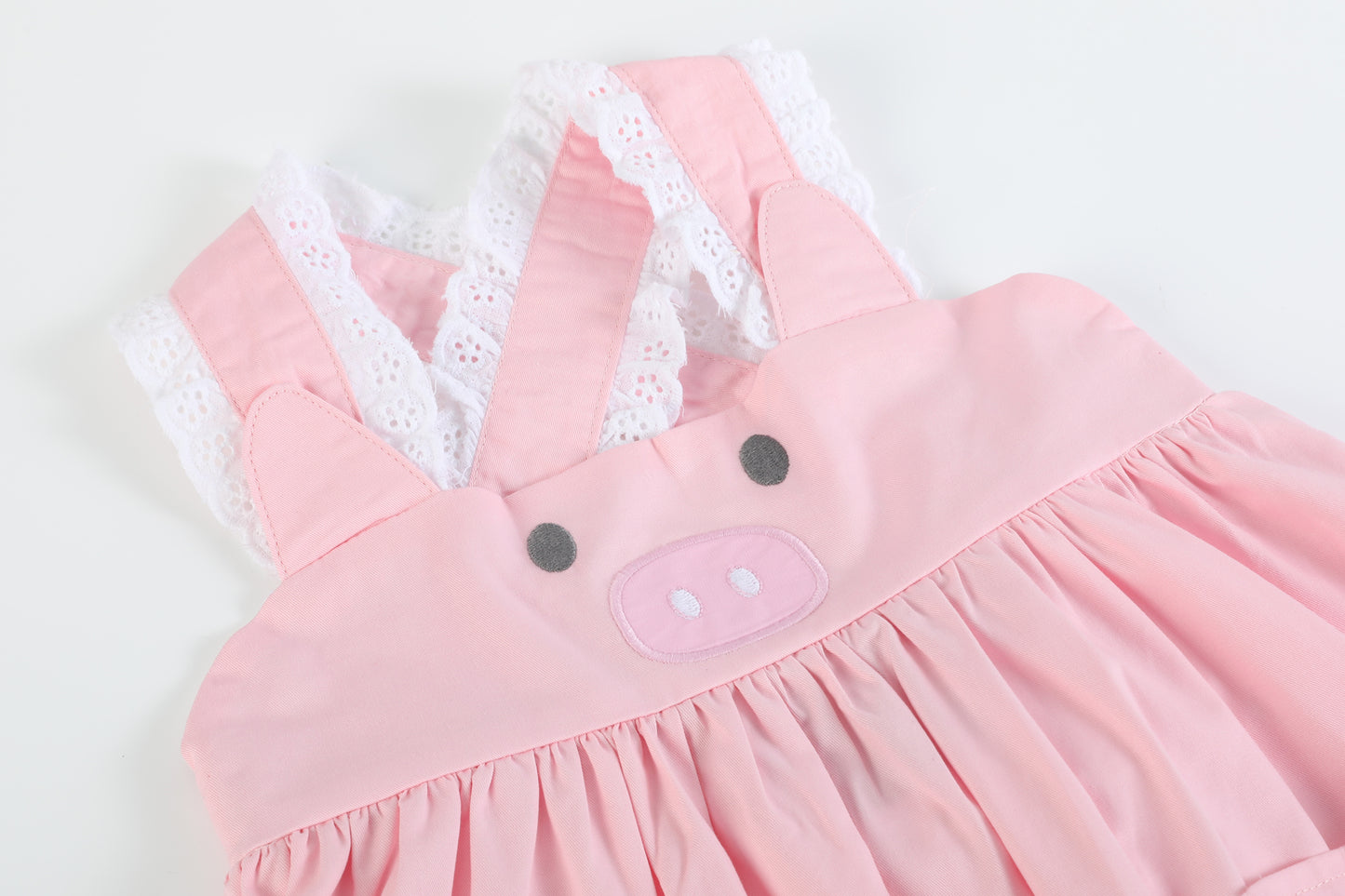 Pink and Lace Piggy Dress