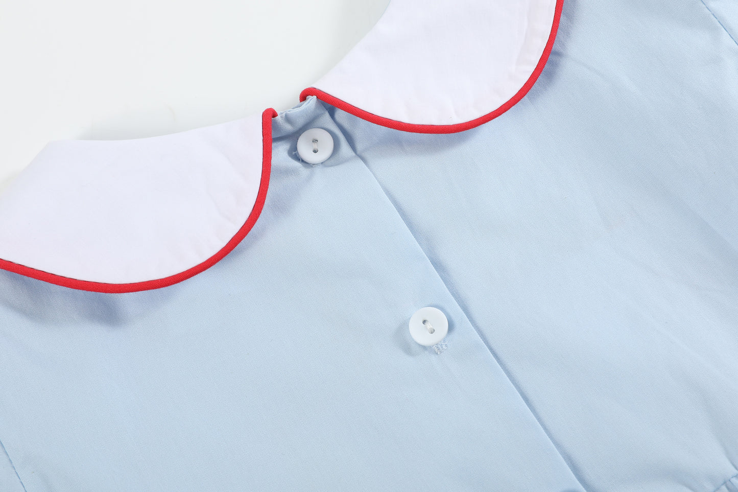 Light Blue Santa Smocked Dress