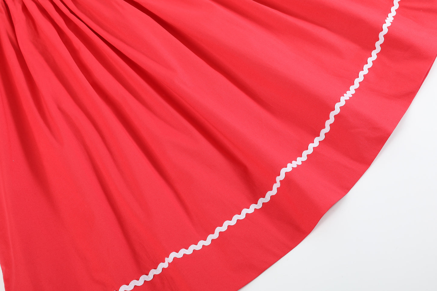 Red Santa Sleigh Bishop Dress