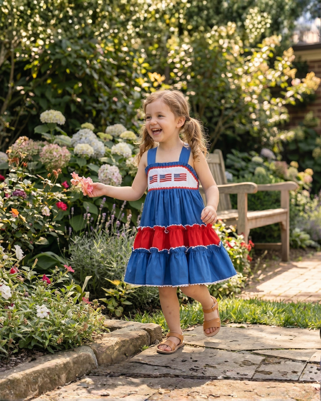USA Flag Layered Sundress