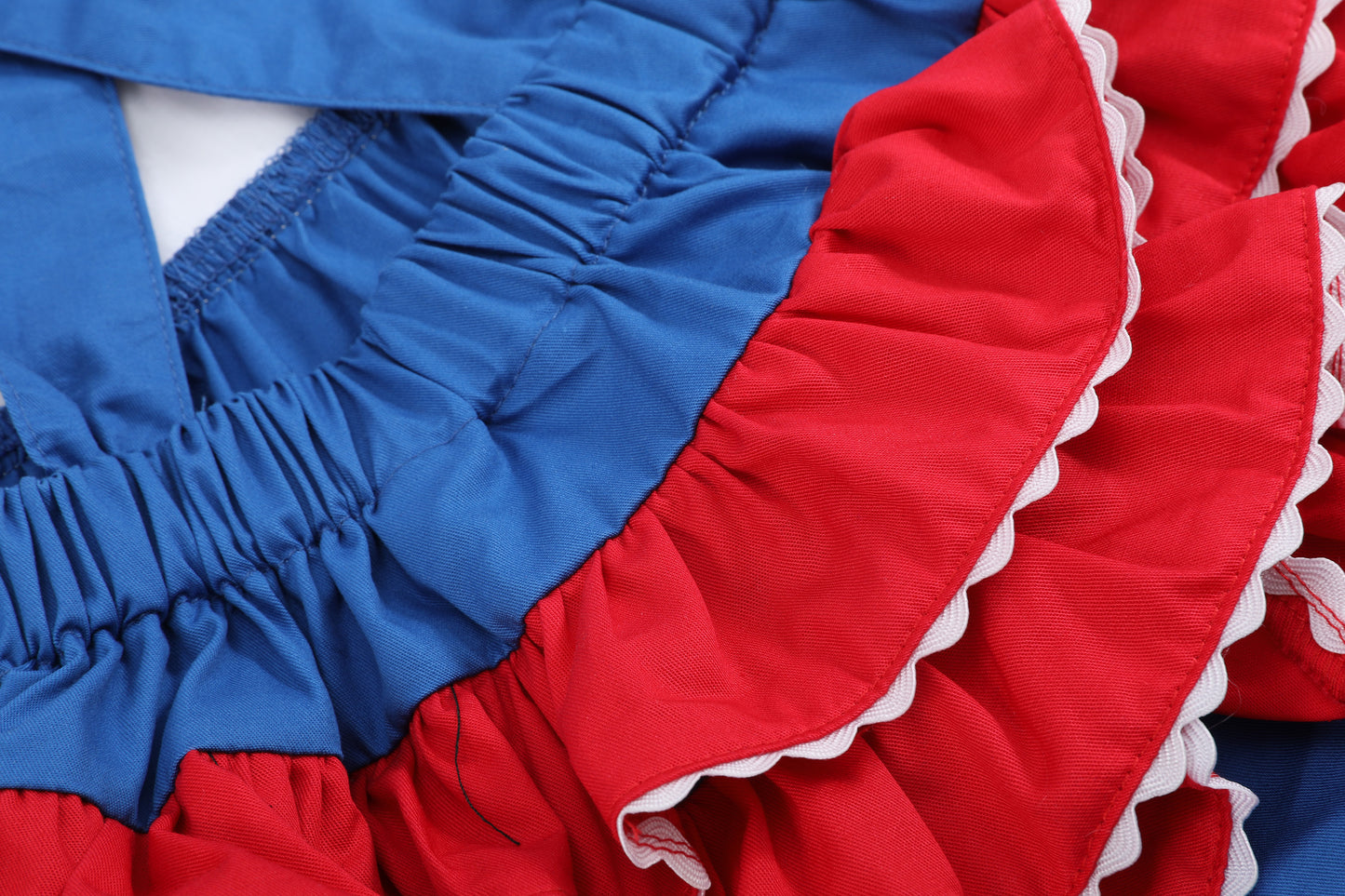 USA Flag Ruffle Romper