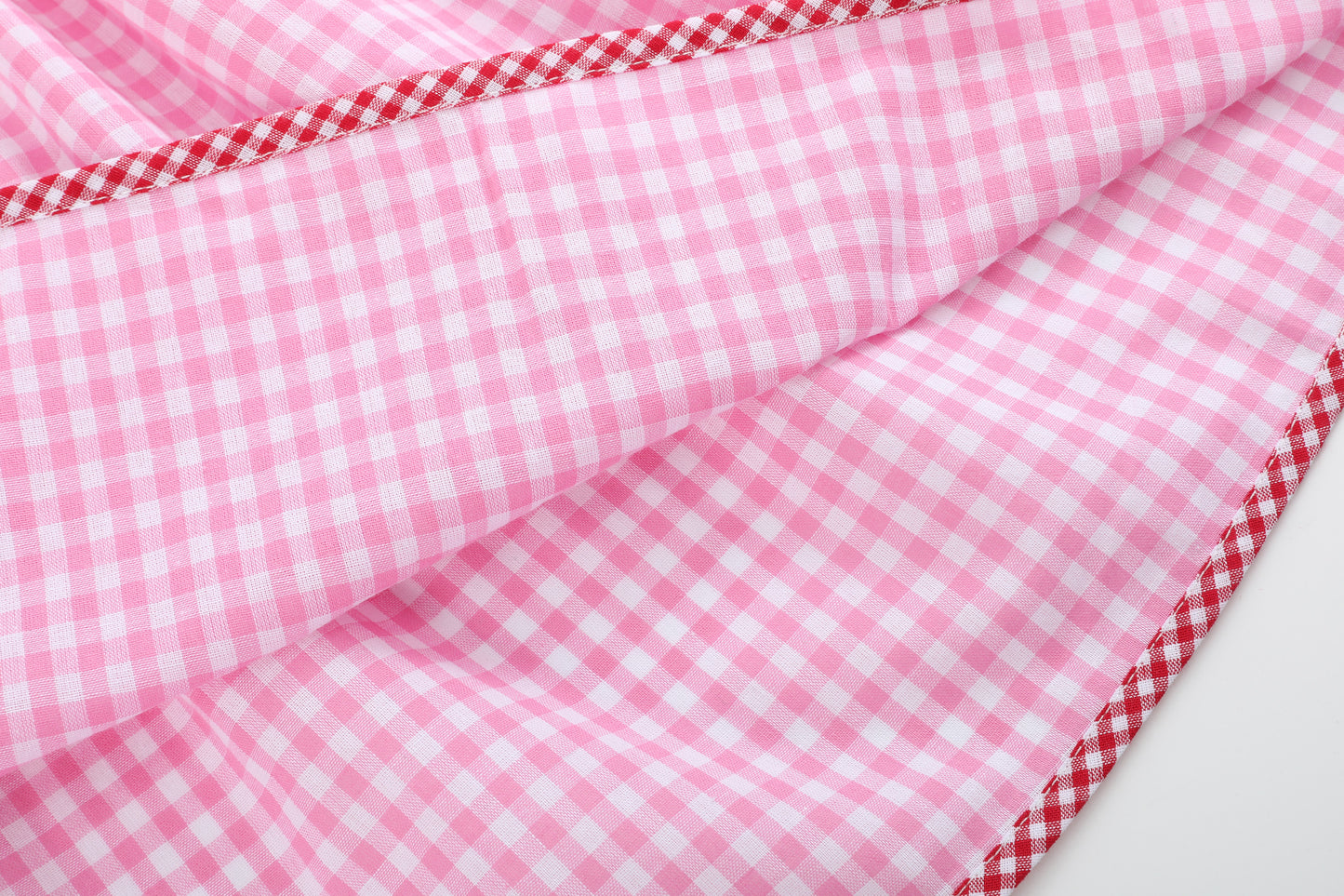 Pink Gingham Crawfish Smocked Bishop Dress