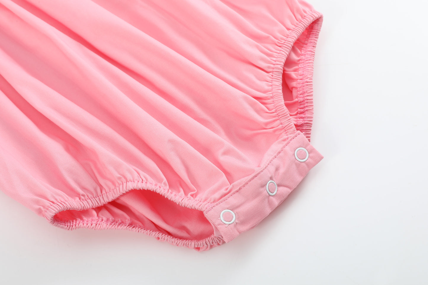 Pink Hearts Valentine Smocked Romper