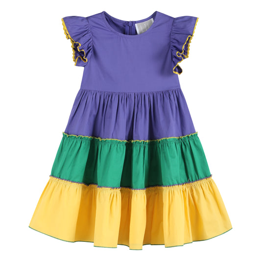 Purple, Green and Gold Mardi Gras Dress