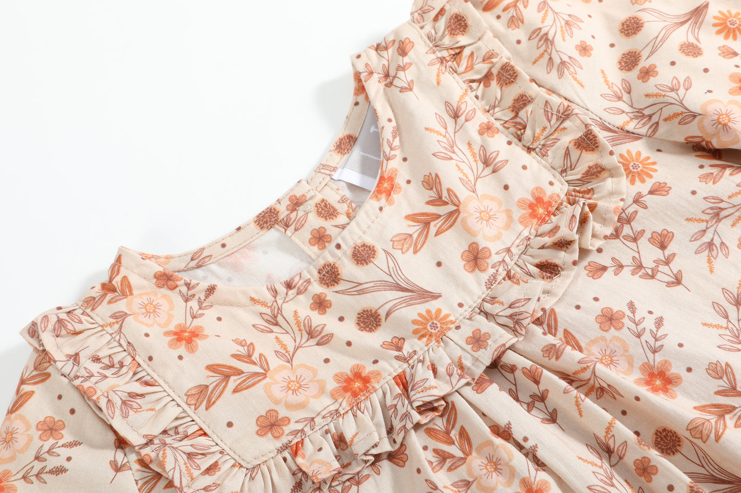 Brown Floral Tunic and Leggings Set