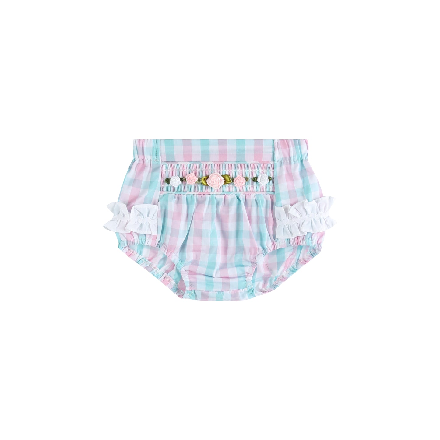 Pink Flower Smocked Bloomers