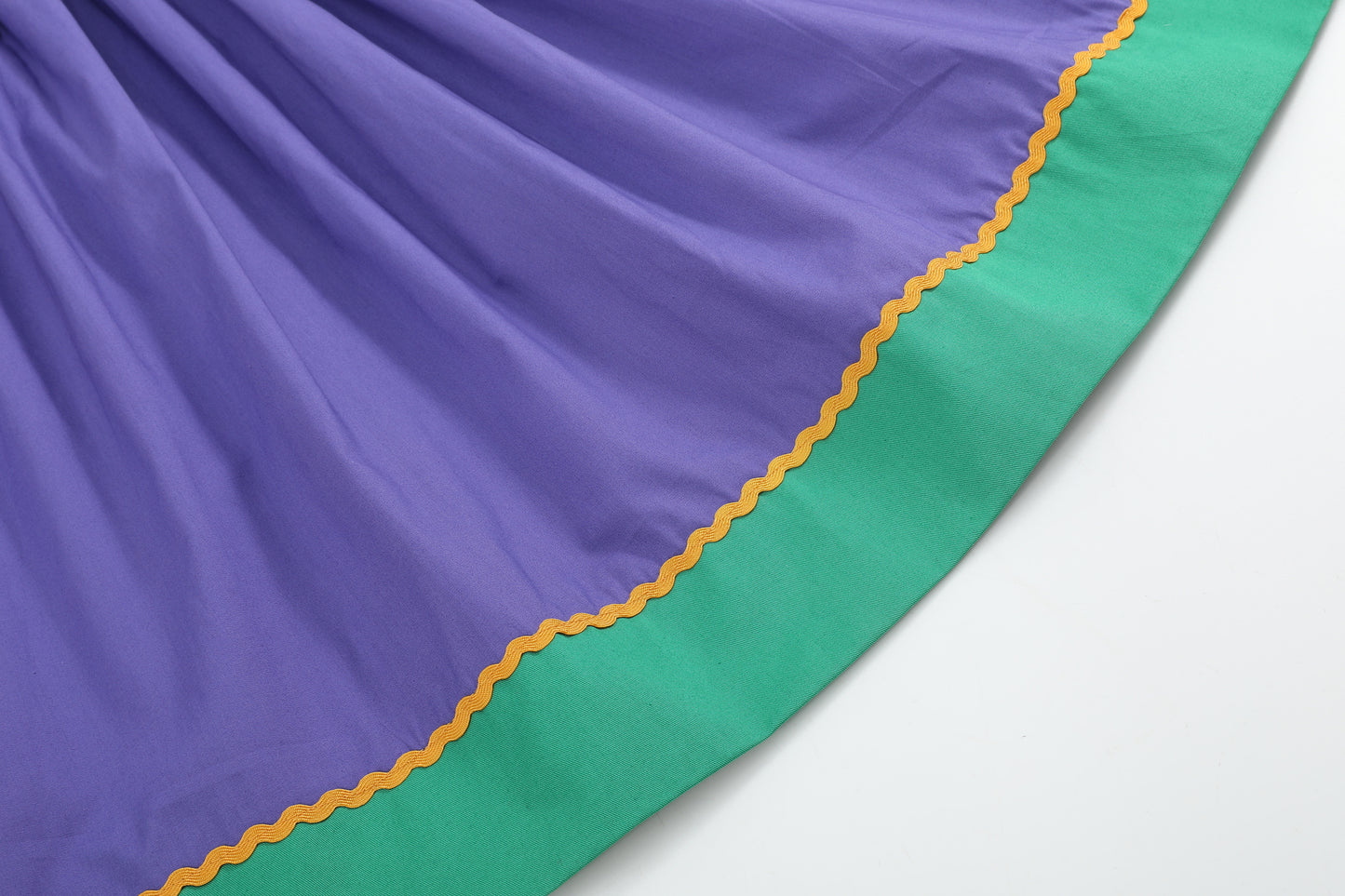 Purple Green Mardi Gras Smocked Bishop Dress