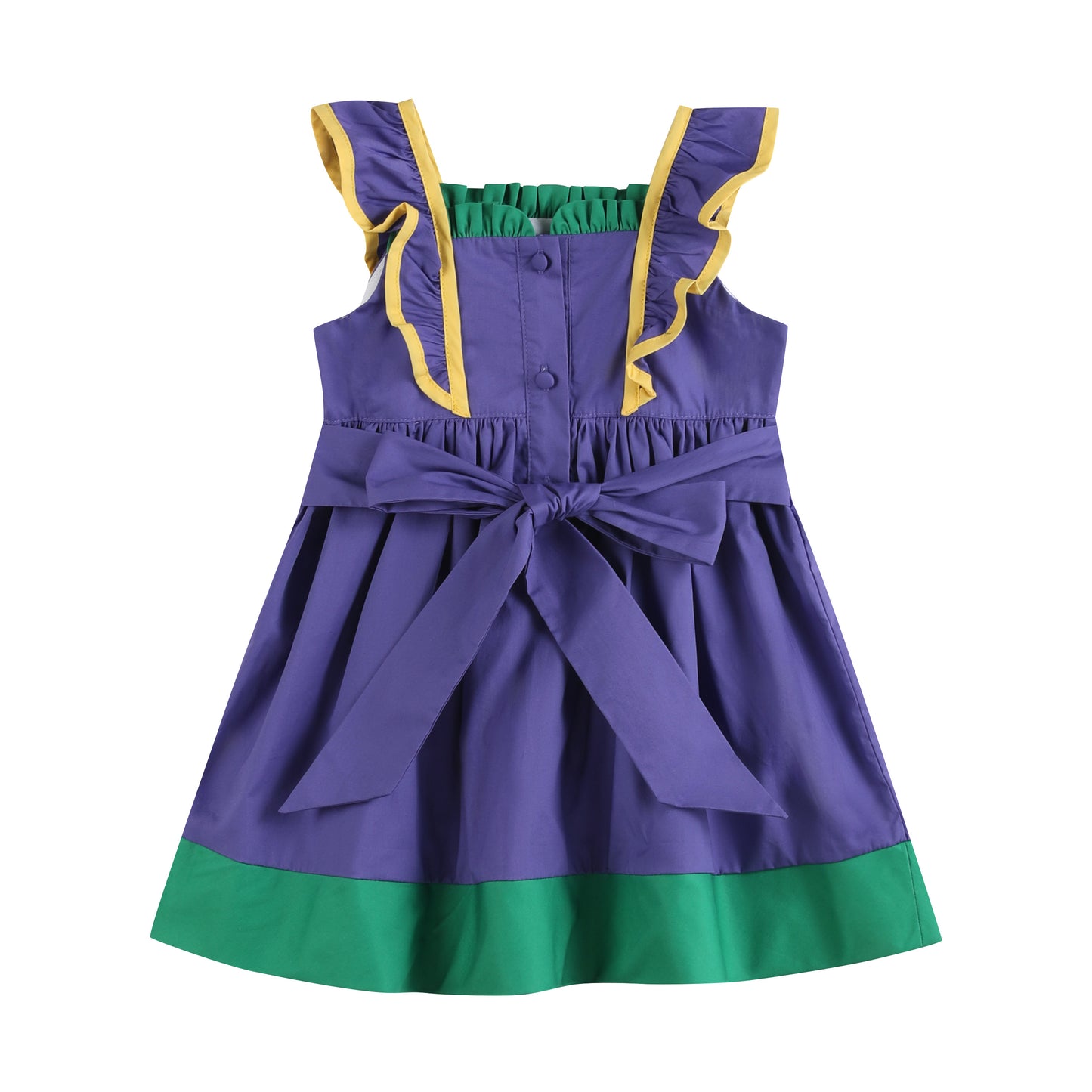 Purple Mardi Gras Ruffle Dress