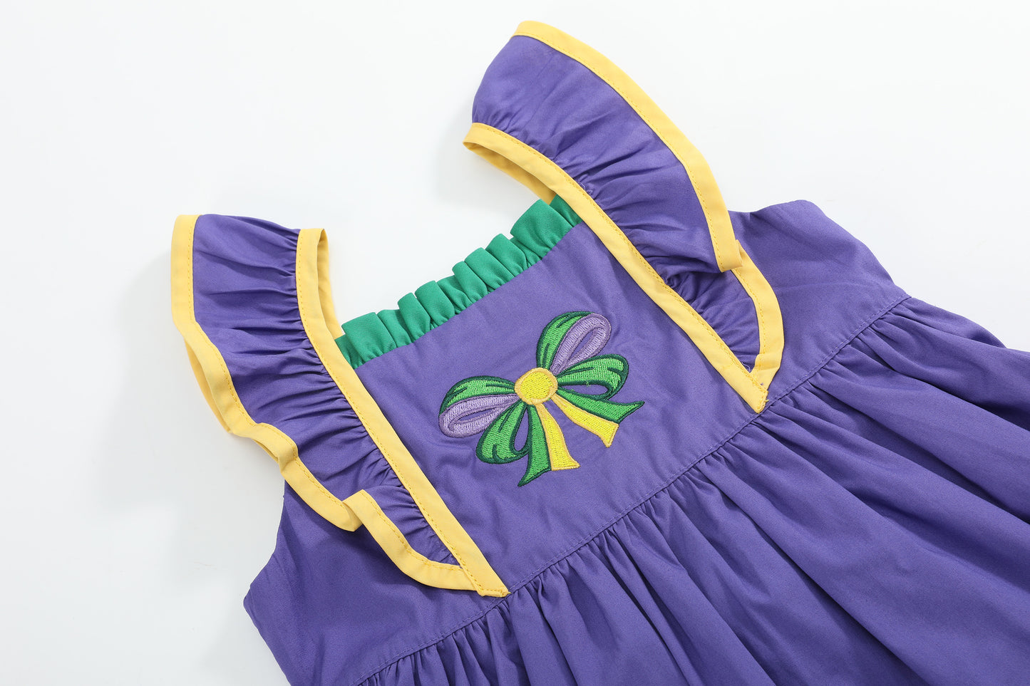 Purple Mardi Gras Ruffle Dress