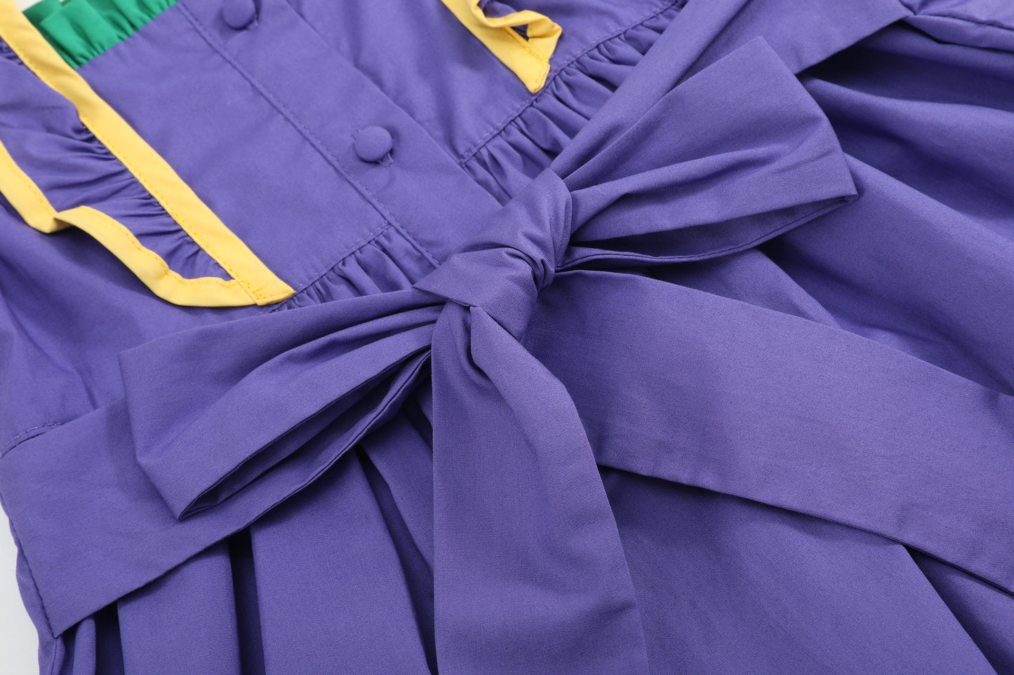 Purple Mardi Gras Ruffle Dress