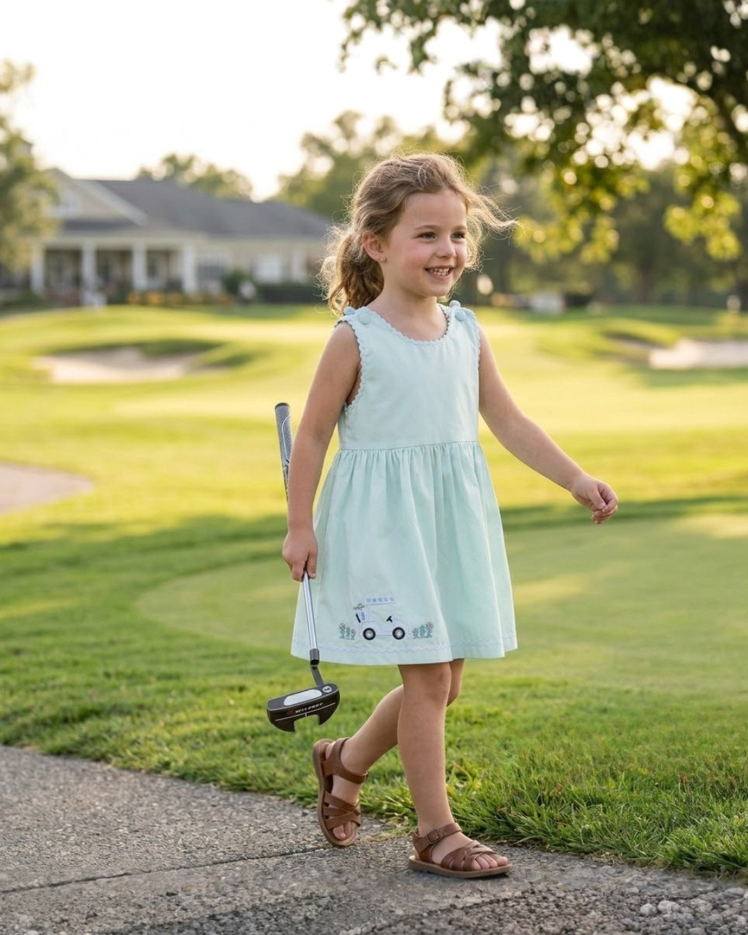 Misty Blue Golf Cart Dress