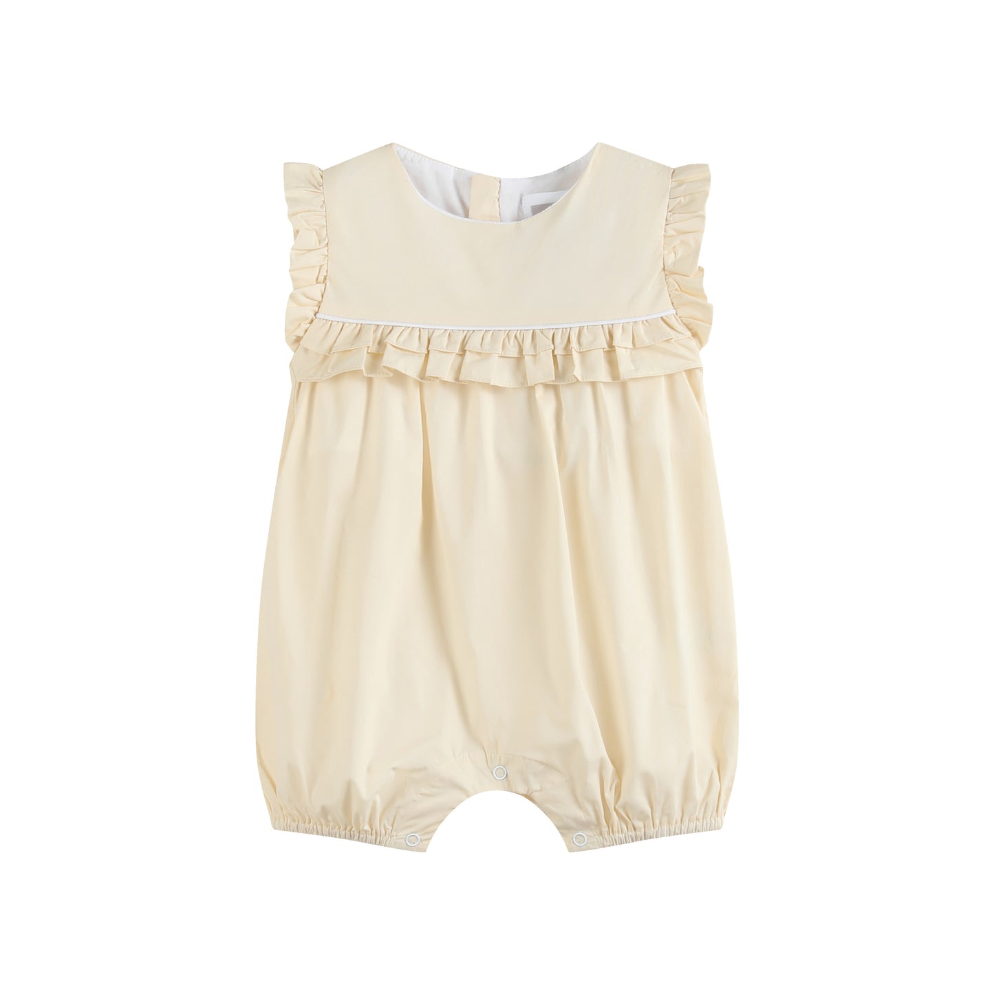 Light Yellow Ruffle Jumper Romper