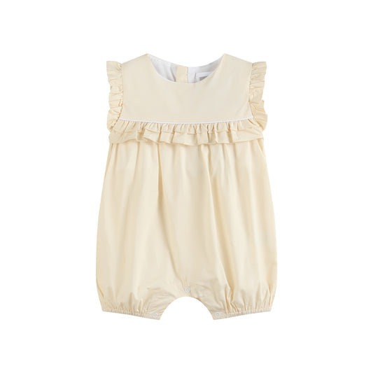 Light Yellow Ruffle Jumper Romper
