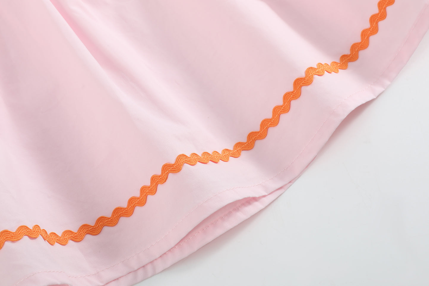 Pink and Orange Gingham Boo Smocked Dress and Bloomer Set