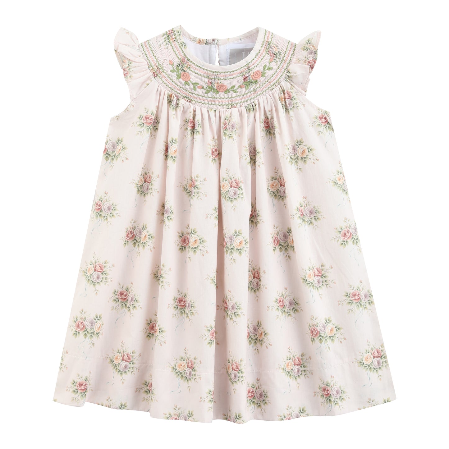 Heritage Custom Rose Smocked Bishop Dress