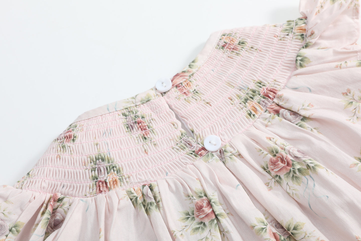 Heritage Custom Rose Smocked Bishop Dress