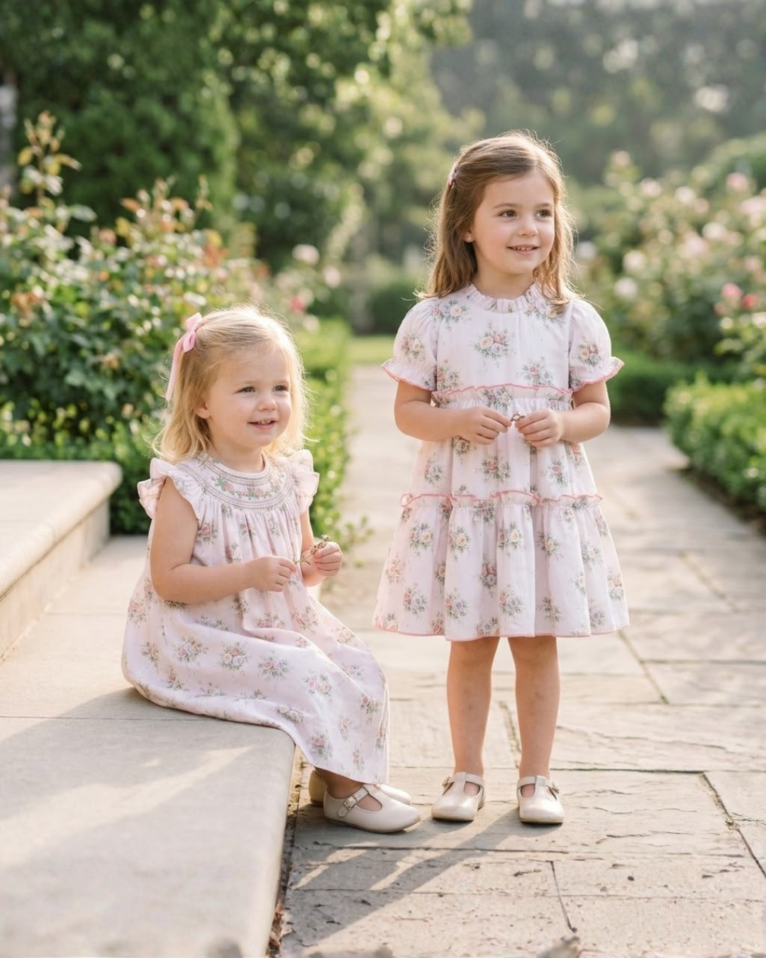 Heritage Custom Rose Smocked Bishop Dress