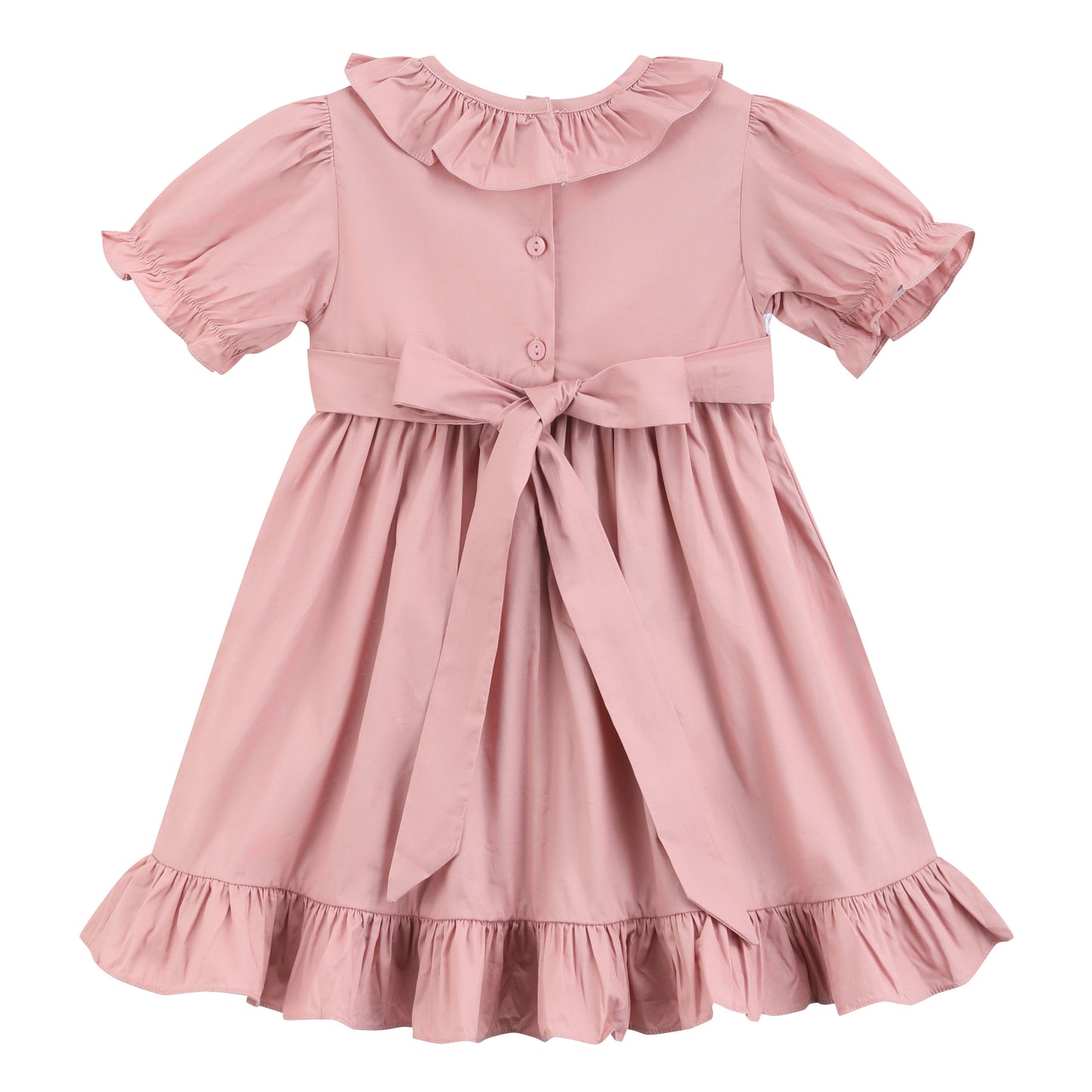 Heritage Rose Ruffle Smocked Dress