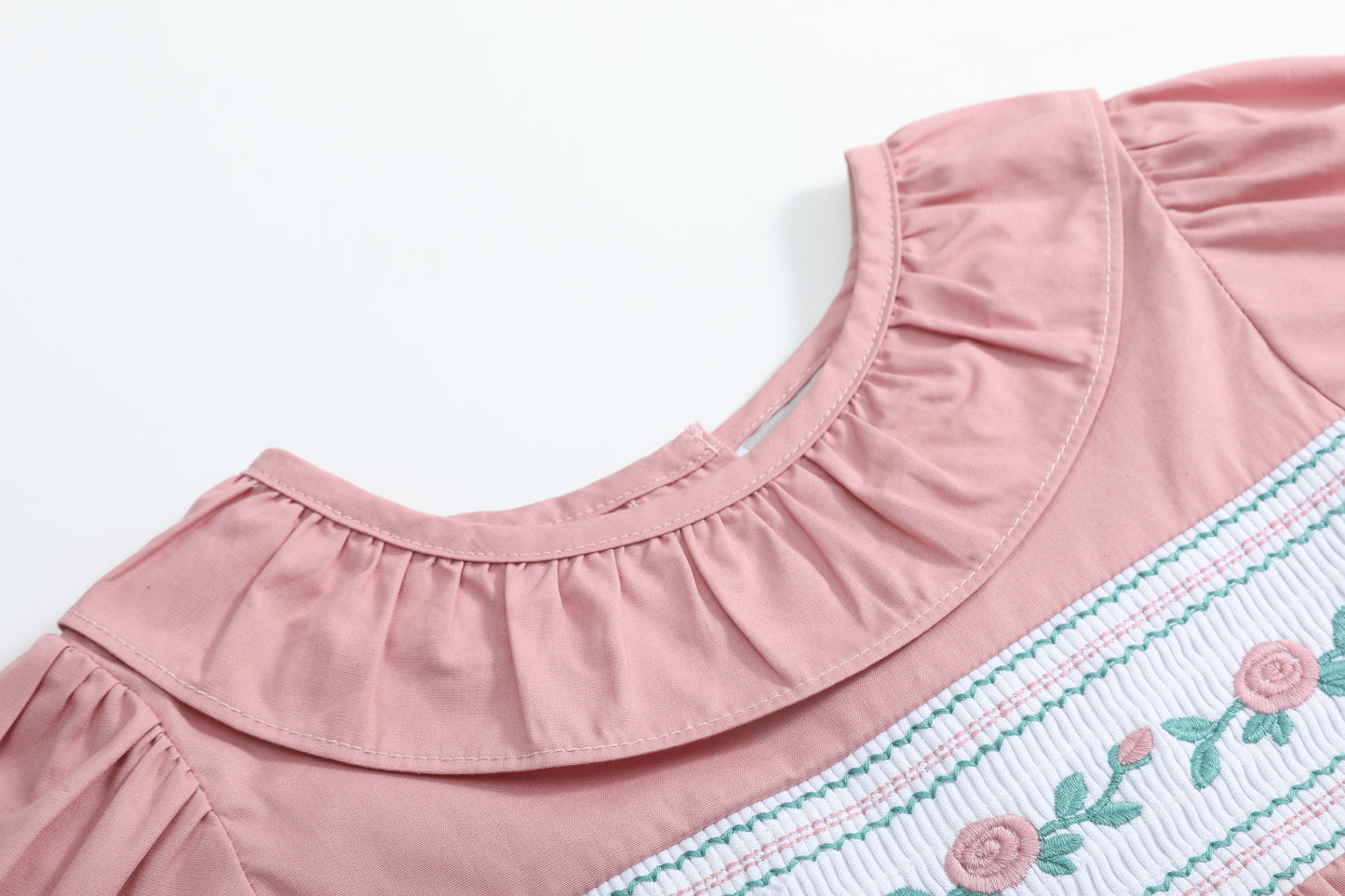 Heritage Rose Ruffle Smocked Playsuit