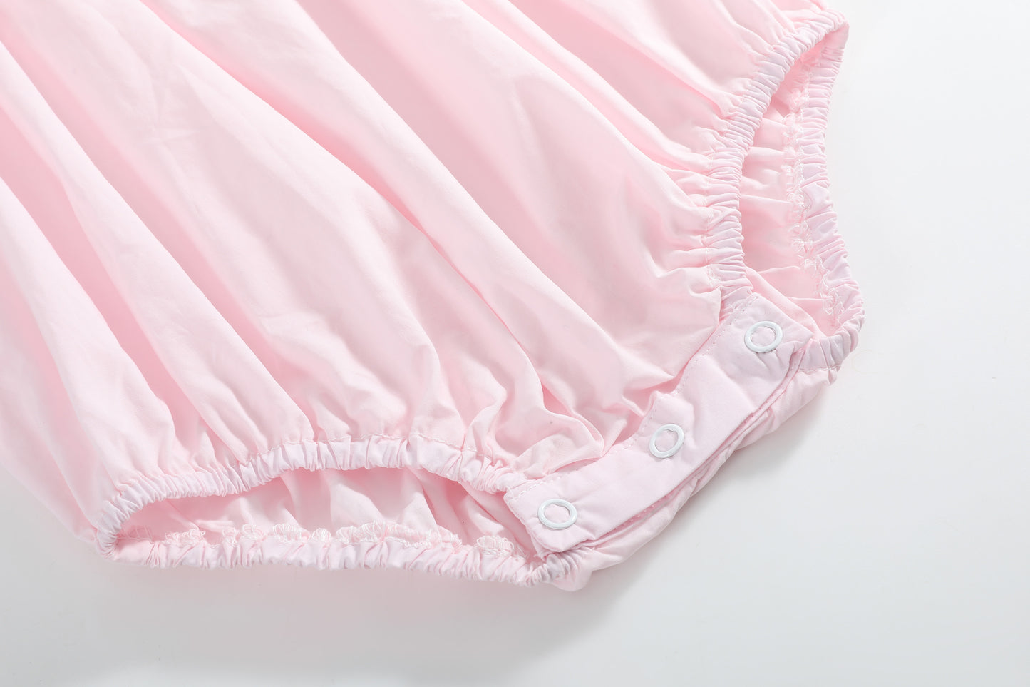 Pink Christmas Smocked Romper