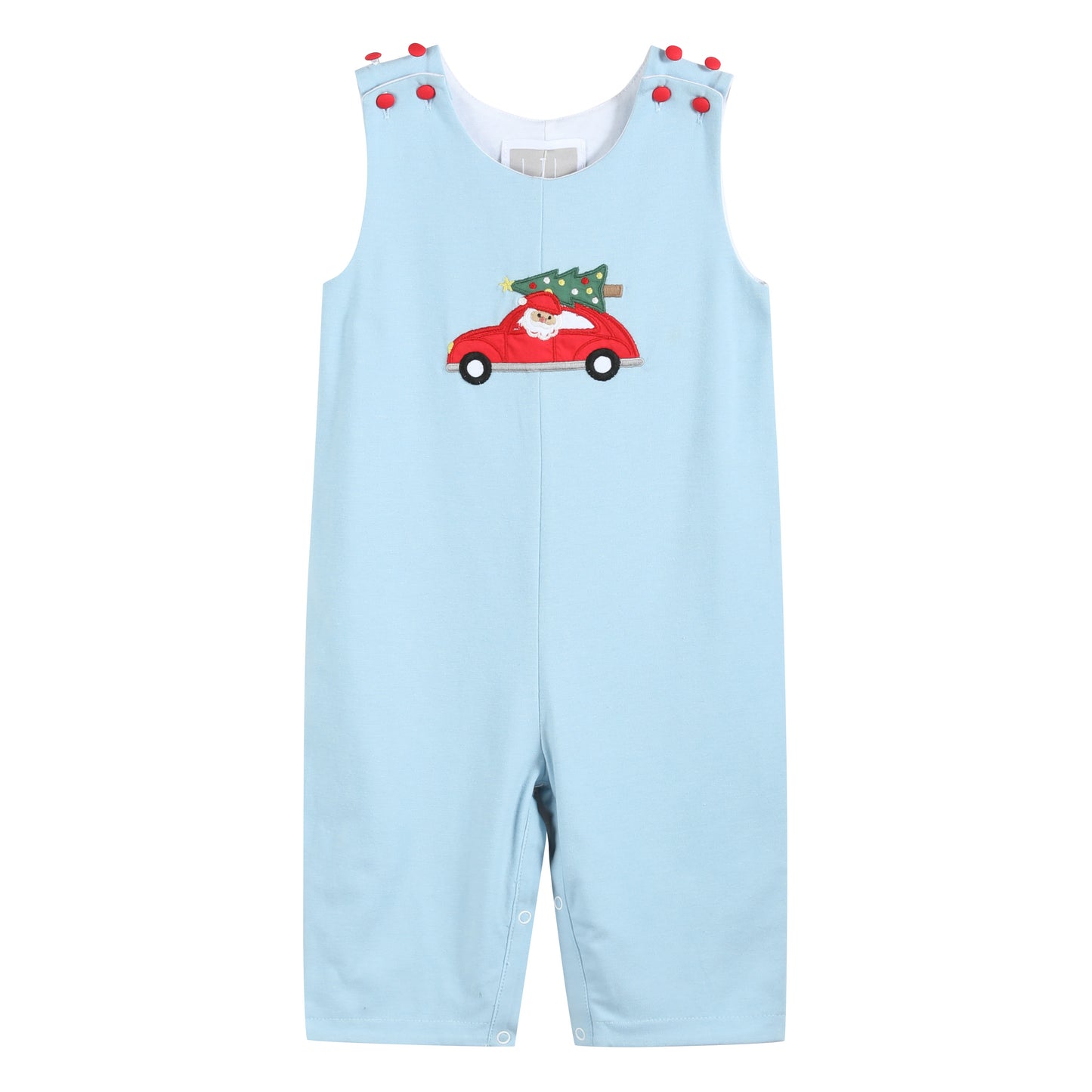 Light Blue Santa Christmas Car Overalls
