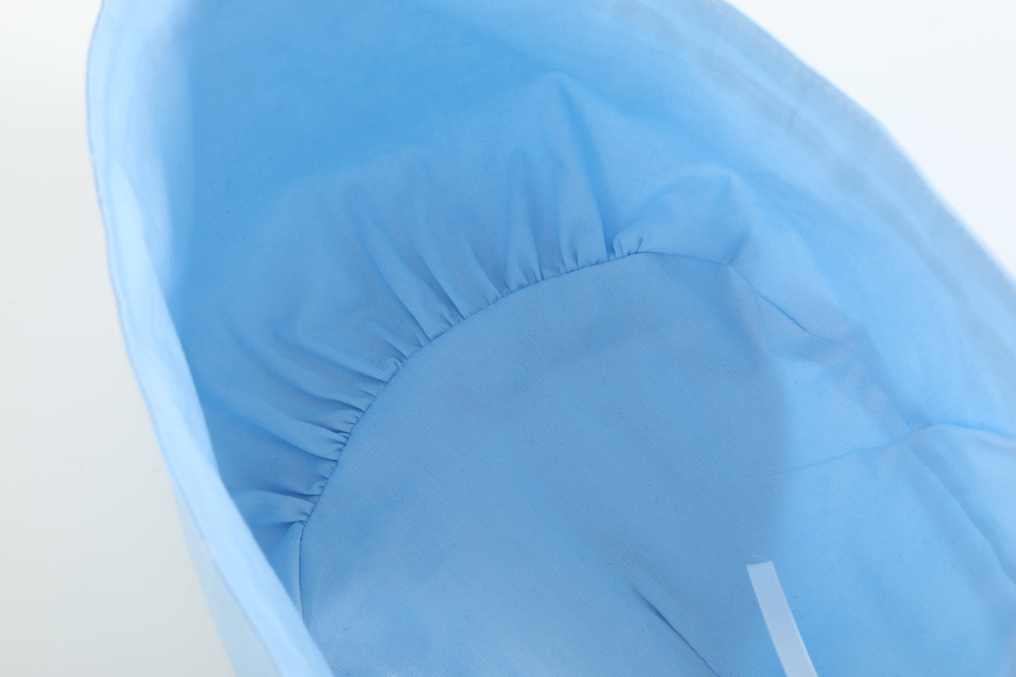 Light Blue Collared Button Romper with Bonnet