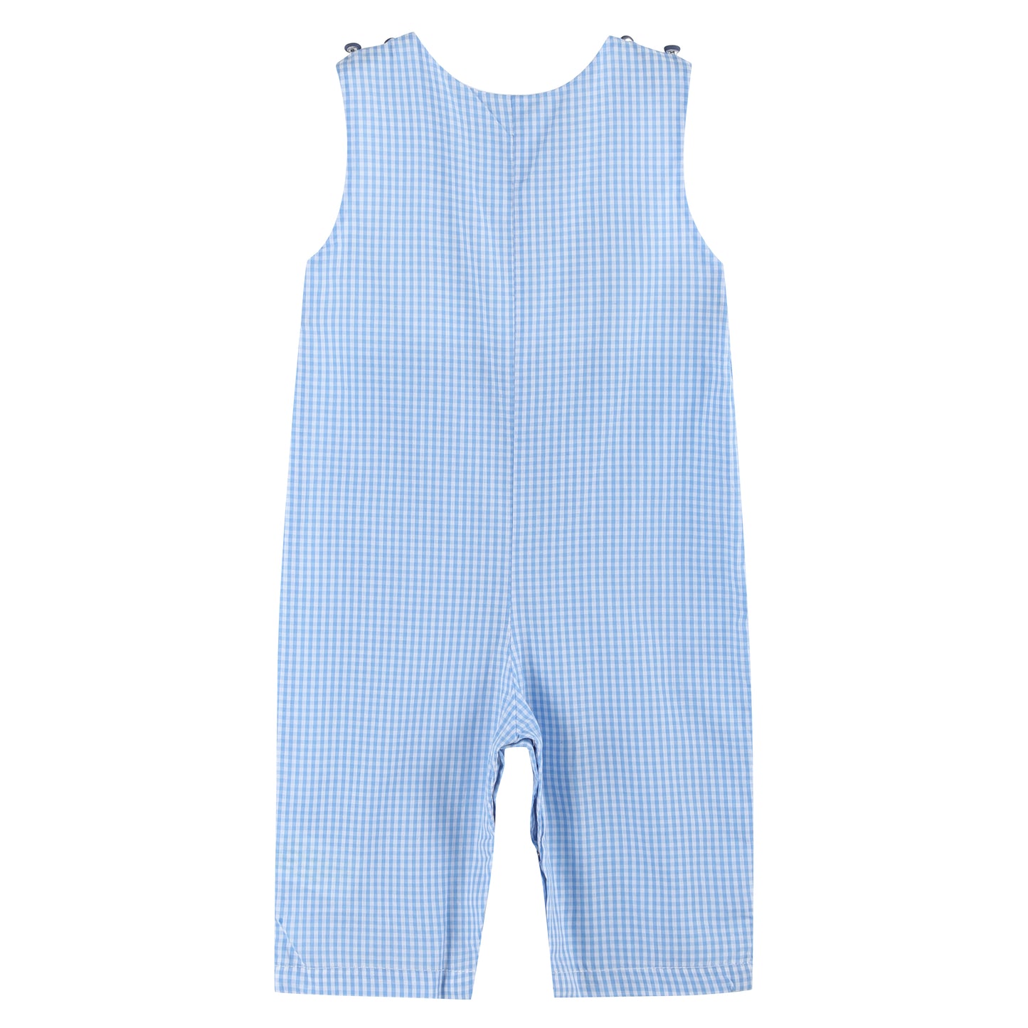 Light Blue Gingham Game Day Overalls