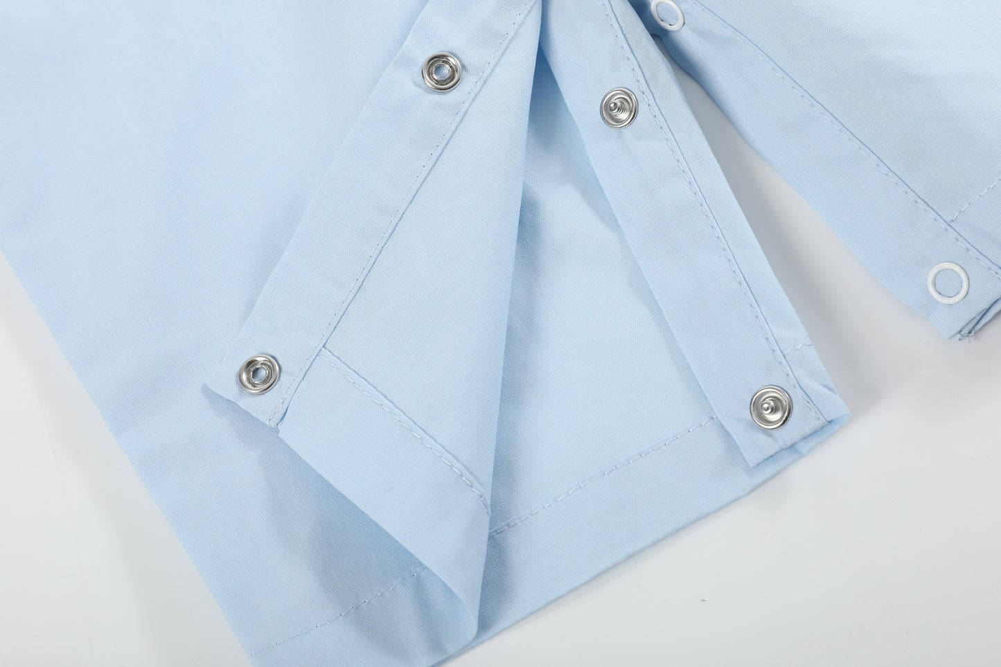 Light Blue Santa Smocked Overalls