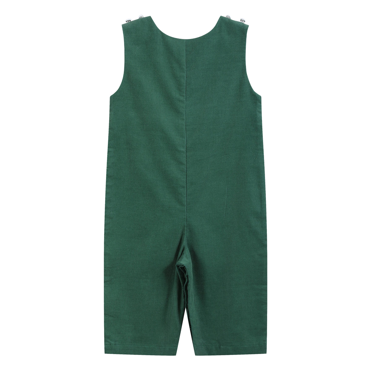 Green Corduroy Santa Smocked Longall