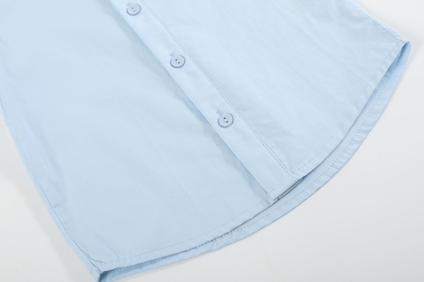 Light Blue Santa Dress Shirt