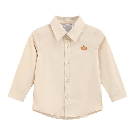 Cream Pumpkin Dress Shirt