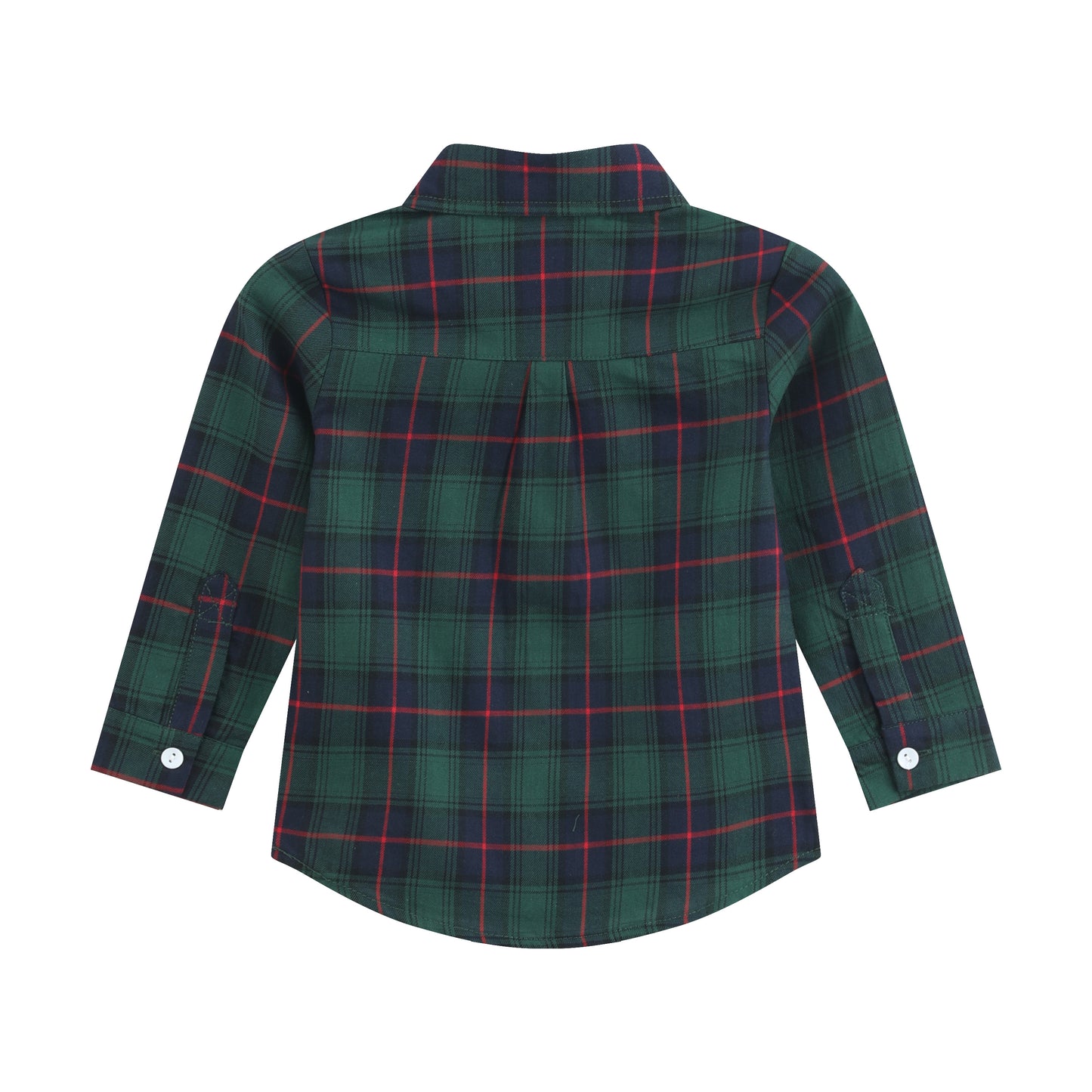 Blue, Green Red Plaid Dress Shirt