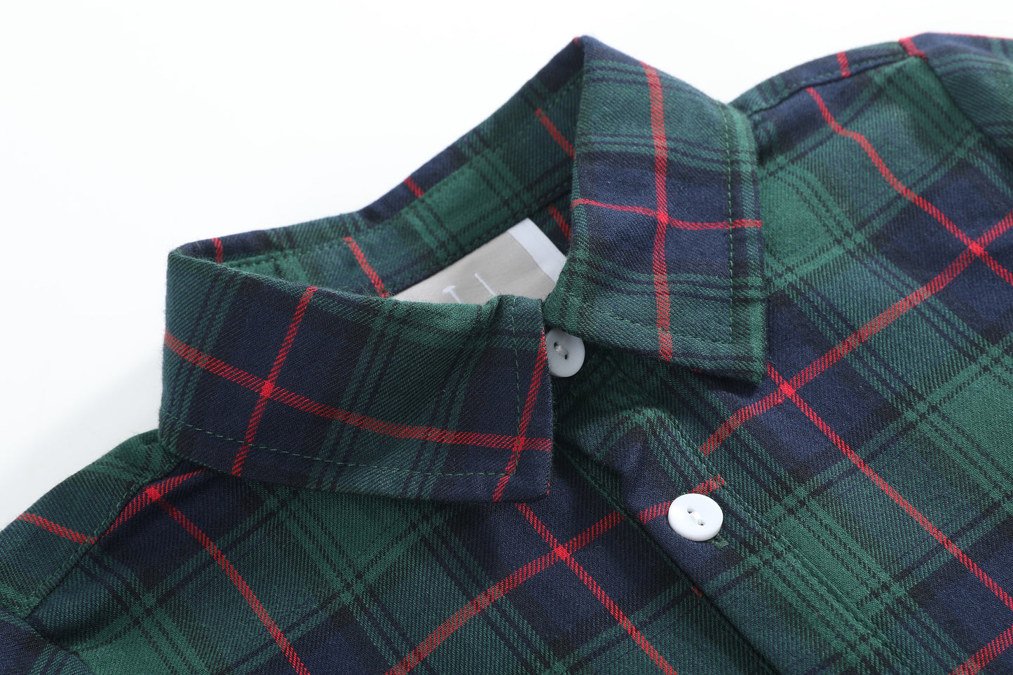 Blue, Green Red Plaid Dress Shirt