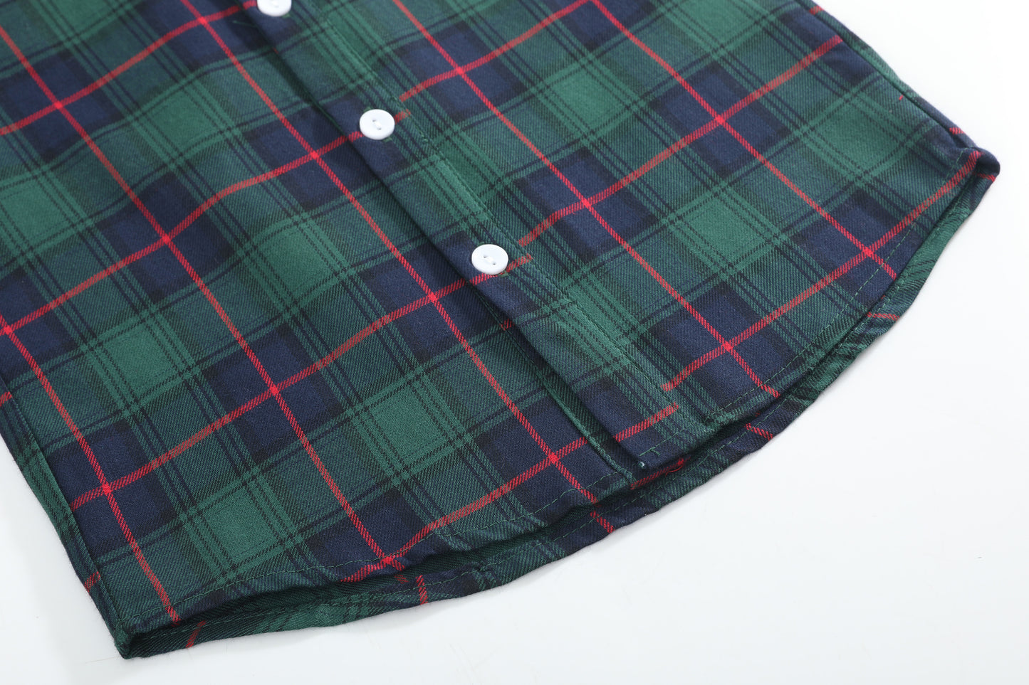 Blue, Green Red Plaid Dress Shirt