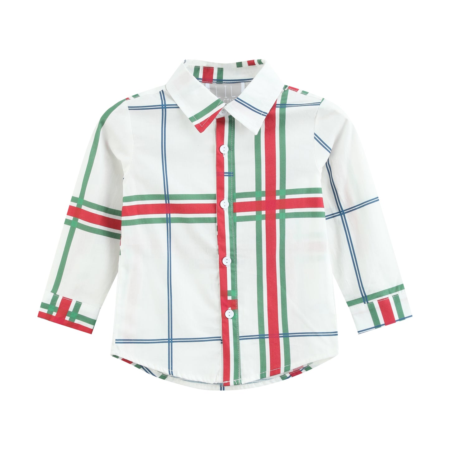 Christmas Plaid Dress Shirt
