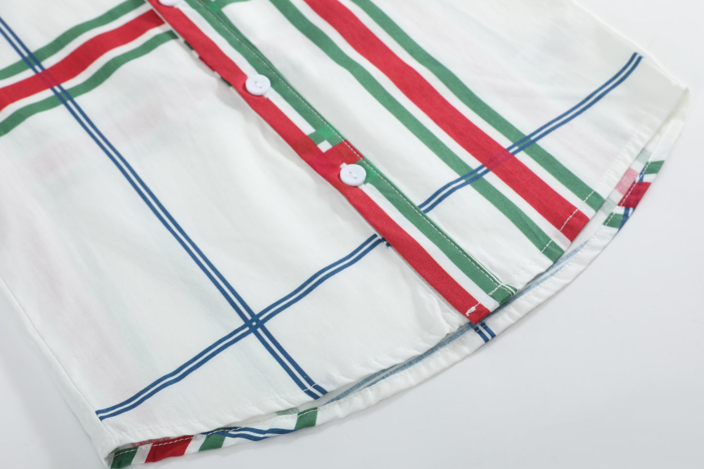Christmas Plaid Dress Shirt