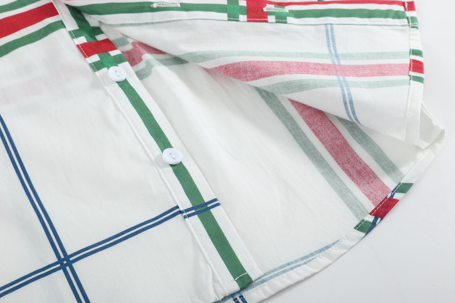 Christmas Plaid Dress Shirt
