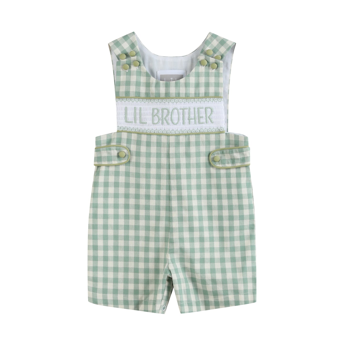 Misty Blue Lil Brother Smocked JonJons